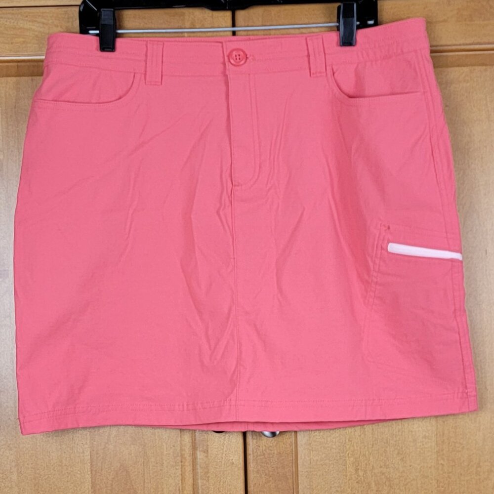 Eddie Bauer Women's Lightweight Nylon Activewear Coral Skort - 14